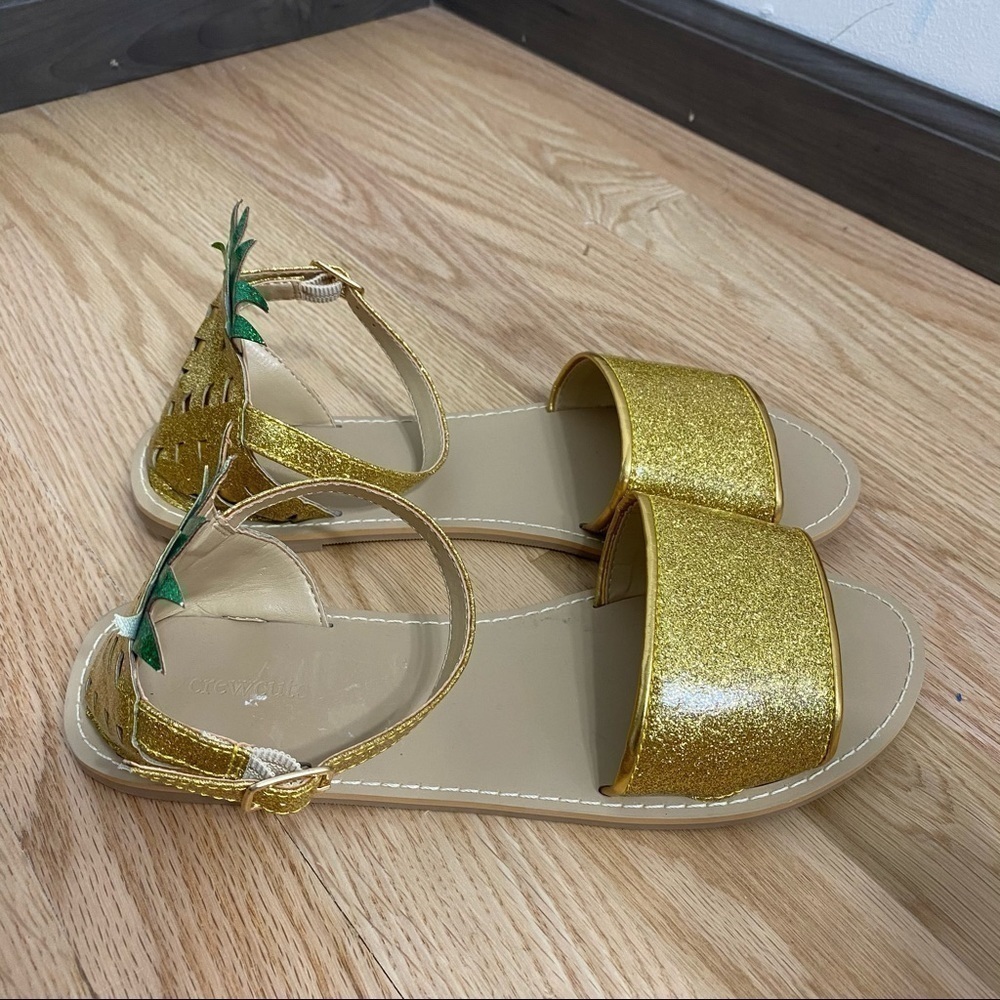 Crewcuts Pineapple Sandals Open Toe Girls Sz 5